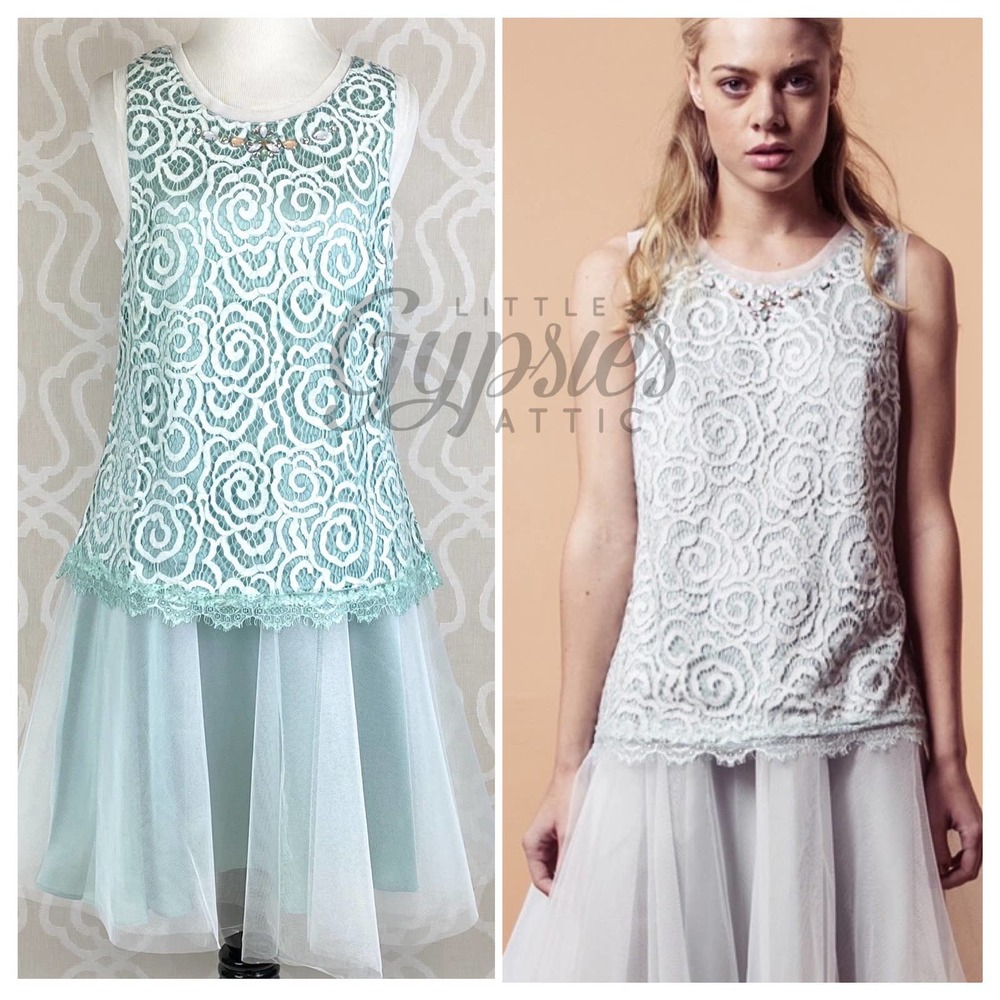 Ryu Sweet Mint Jeweled Top